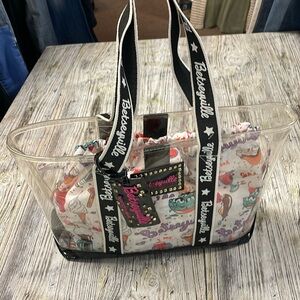 Betseyville Betsey Johnson Clear Ice Cream Social Sweets Candy Lined Tote Purse